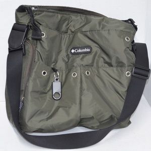 Columbia Messenger Style Diaper Bag Dark Green